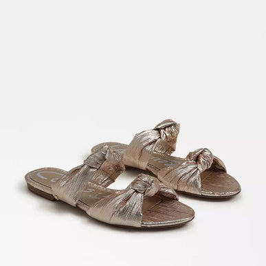 Circus by Sam Edelman Marissa Pleated Gold Sandal Women's US sizes 6-10 NEW!!