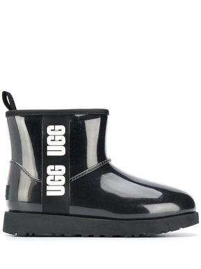 UGG Classic Clear Mini Black Rainboot Women's US size 6/NEW!!!