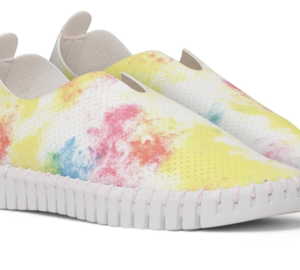 Ilse Jacobsen Tulip 139TDM Tie Dye Yellow Slip-on Women's EU sizes 36-41 NEW!!