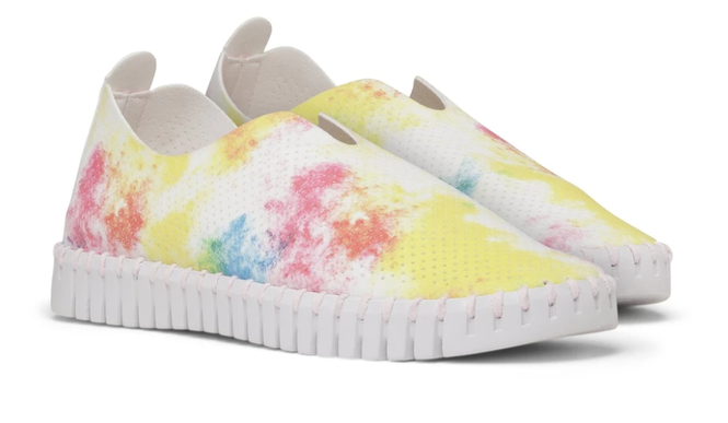 Ilse Jacobsen Tulip 139TDM Tie Dye Yellow Slip-on Women's EU sizes 36-41 NEW!!