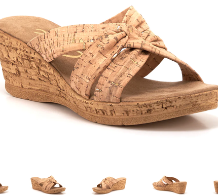 Onex Gayle-2 Soft Leather Cork Wedge Sandal Women's sizes 5-11/NEW!!