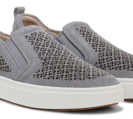 Vionic Kimmie Perf Sneaker Slate Leather Women's sizes 5-11/NEW! MEDIUM