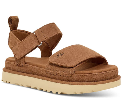 UGG Goldenstar Chestnut Suede Platform Sandal Women's US sizes 5-12-NEW