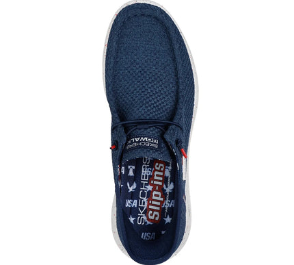 SKECHERS Go Walk Flex Hands Free Navy Slip-ins Sneaker Men's sizes 7-15/NEW!!!