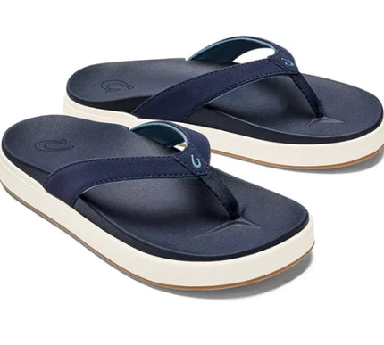 Women's Olukai Nu A Pi O Trench Blue Flip Flop Sandal US Size 6 NIB