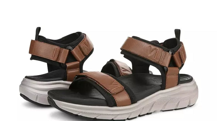 Vionic Walk Max Wanderer Hazelnut 3 Point Strap Sandal Men's US sizes 9-13 NEW!!