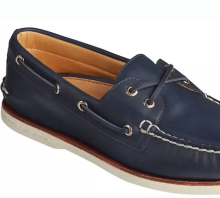 Sperry Gold Cup A/O 2-EYE Navy Glove Leather Boat Shoes Men's US sizes 7-15/NEW!