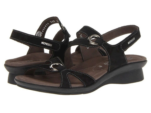 Mephisto Parfolia Black Strappy Comfort Sandal Womens Sizes 35-42 NEW!!!