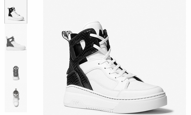 Michael Kors Matson High Top Optic White Sneakers Women's sizes 5-10/NEW!!!