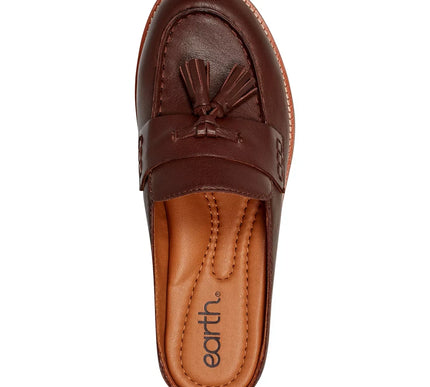 Earth Everett Dark Brown Slip-on Mule Casual Loafers  Womens sizes 6-10 NEW M