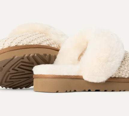 UGG Cozy Cream Shearling Slippers Womens US sizes 5-12 NEW