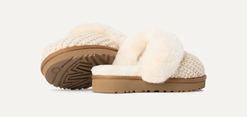 UGG Cozy Cream Shearling Slippers Womens US sizes 5-12 NEW