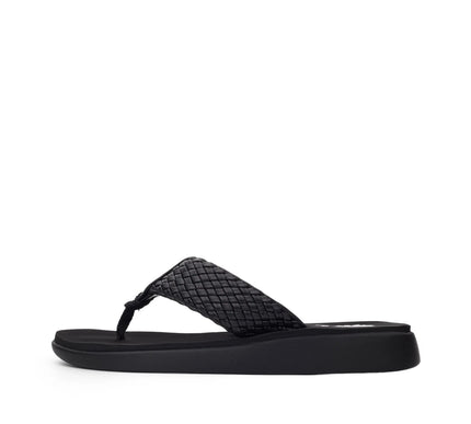 Yellow Box Gamma Black Flatform Toe Post Sandal Women's sizes 6-10/NEW!