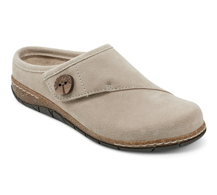 Earth Ezra Taupe Round Toe Casual Slip-on Flat Clogs Womens sizes 6-10 NEW M