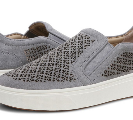 Vionic Kimmie Perf Sneaker Slate Leather Women's sizes 5-11/NEW! MEDIUM
