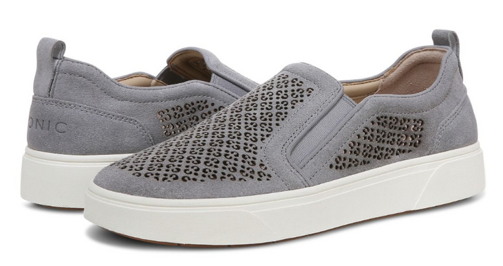 Vionic Kimmie Perf Sneaker Slate Leather Women's sizes 5-11/NEW! MEDIUM