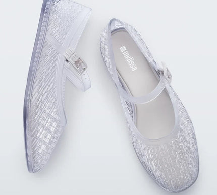 Melissa Possession Harper Ballerina Flat in Clear Womens US sizes 6-10