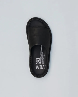 VIBAe SAINT TROPEZ Preto Black Leather Sandal EU Unisex sizes W6/36-M15/48