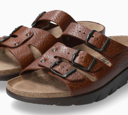 Mephisto Zach Fit Tan Grain Comfort Sandal Slide Men's EU Sizes 40-48 NEW!!!
