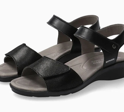Mephisto Pattie Black Strappy Comfort Sandal Womens Sizes 35-42 NEW