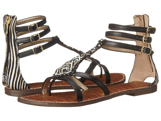 Sam Edelman Giselle Black Leather Gladiator Sandal Women's sizes 5-11/ NEW!!!