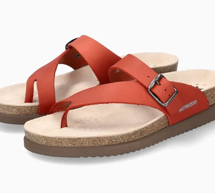 Mephisto Helen Red Scratch Leather Comfort Sandal Womens sizes 35-42 NEW