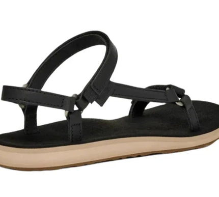 Teva Original Universal Slim Leather Black Tan Sandal Women's sizes 5-11-NIB