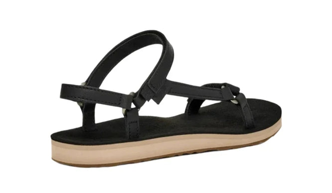Teva Original Universal Slim Leather Black Tan Sandal Women's sizes 5-11-NIB