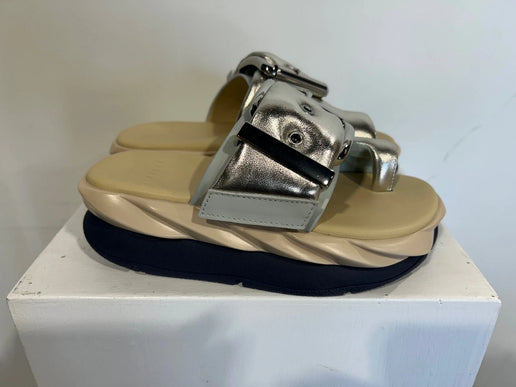 4CCCCEES Mellow Glow Champagne Sandal Women's Sizes 36-41/6-11/NEW!!!