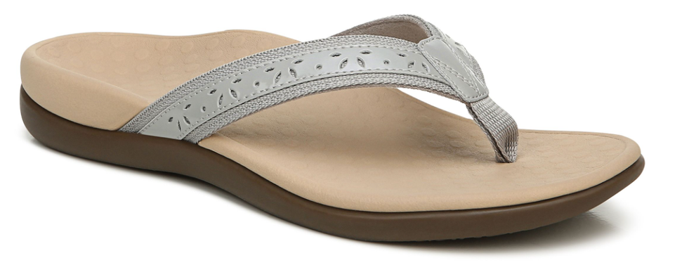 Vionic Tide Casandra Light Grey Sandal Flip Flop Women's US sizes 5-12 NEW!!!