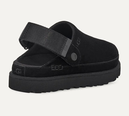 UGG Goldenstar Clog Black Suede Platform Womens US sizes 5-12-NEW