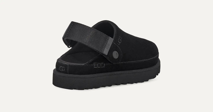 UGG Goldenstar Clog Black Suede Platform Womens US sizes 5-12/NEW