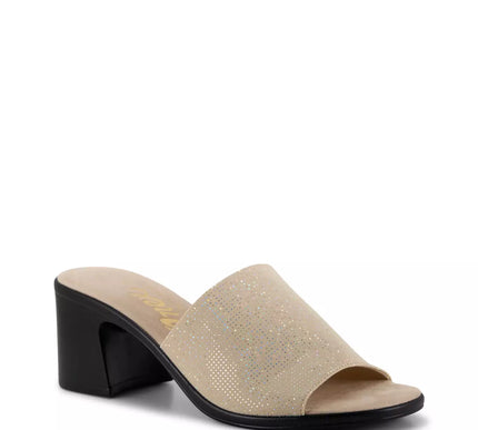 Onex Rebecca Beige Elastic Slide Wedge Sandal Women's US sizes 5-11/NEW!!!