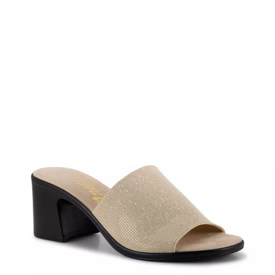 Onex Rebecca Beige Elastic Slide Wedge Sandal Women's US sizes 5-11/NEW!!!