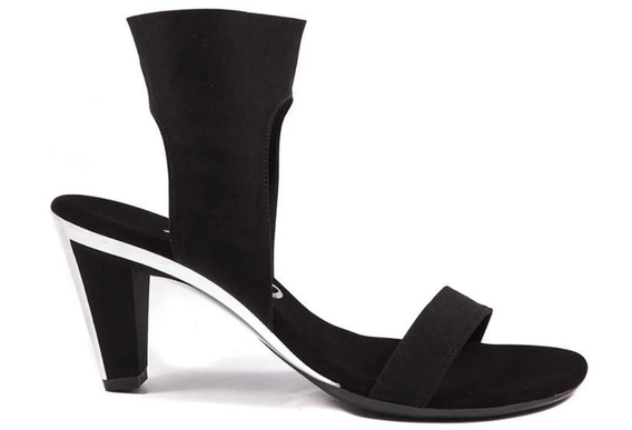 Onex Showgirl-N Black Elastic Heeled Sandal Women's sizes 5-11/NEW!!!