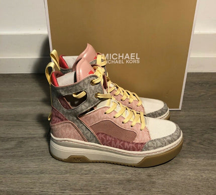 Michael Kors Matson High Top Multi Tech Canvas Sneakers Women's sizes 5-10/NEW!!