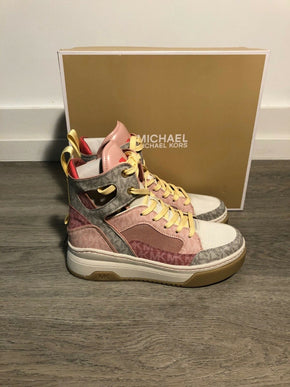 Michael Kors Matson High Top Multi Tech Canvas Sneakers Women's sizes 5-10/NEW!!