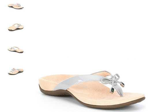 Vionic Bella Light Grey Toe-Post Sandal Flip Flop Women's sizes 5-12 NEW!!!