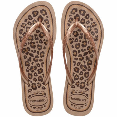 Havaianas Slim Animals Rose Gold-Rose Gold Flip Flop Women sizes 35-36-41-42