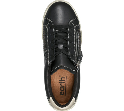 Earth Netta Black Round Toe Casual Lace-up Sneaker Shoes Womens sizes 6-10 NEW M