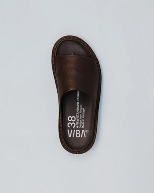 VIBAe SAINT TROPEZ Cocoa Brown Leather Sandal EU Unisex sizes W6/36-M15/48