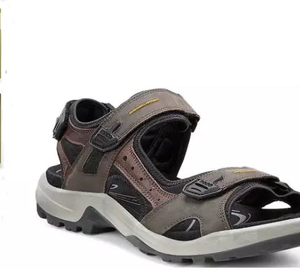 ECCO Yucatan Espresso/Black Adjustable Comfort Sandal Men's size 40-49/6-15NEW!!