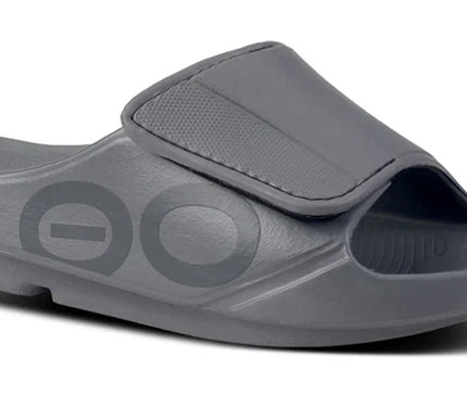 OOFOS OOahh Sport Flex Sandal Slide Slate Mens and Womens Sizes M4/W6-M13/W15