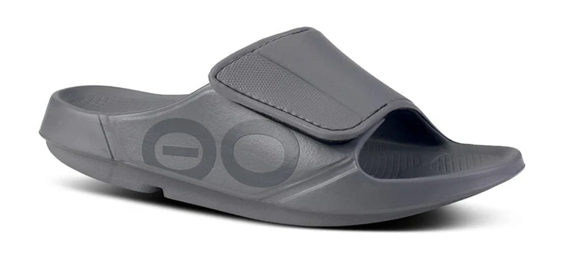 OOFOS OOahh Sport Flex Sandal Slide Slate Mens and Womens Sizes M4/W6-M13/W15