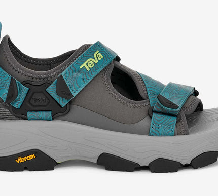 Teva Grandview Max Sandal Dark Gull Grey-Larkspur Mens US Sizes 8-14 NIB