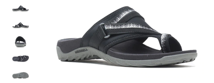 Merrell Terran 3 Cush Post Black Comfort Sandal Women's sizes 5-11 WIDE/NEW!!!