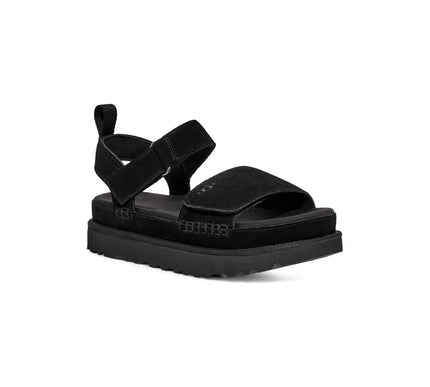 UGG Goldenstar Black Suede Platform Sandal Women's US sizes 5-12/NEW!!!