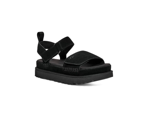 UGG Goldenstar Black Suede Platform Sandal Women's US sizes 5-12/NEW!!!