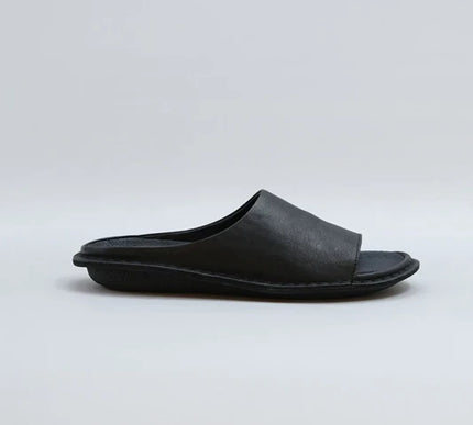 VIBAe SAINT TROPEZ Preto Black Leather Sandal EU Unisex sizes W6/36-M15/48