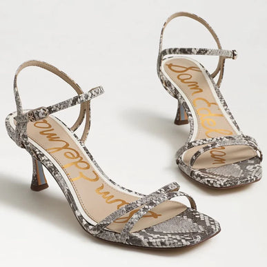 Sam Edelman Presley Python Strappy Kitten Heel Sandal Women's sizes 6-11/ NEW!!